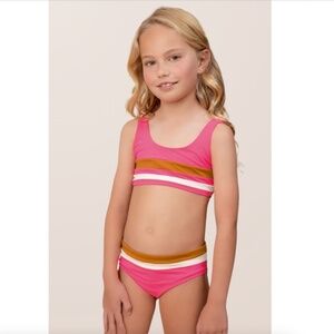 Maaji • Girls Bikini Set - Reversible Radiant Pink Iceland • Size 6 • NWT